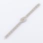 Preview: Art Déco Armband aus 585er Weißgold mit Diamant und Camphor-Glas