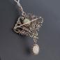 Preview: Antiker Anhänger 585er Gold + Silber mit 6.25ct Opalen und 3.10ct Diamanten
