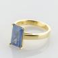 Preview: Ring aus 585er Gold mit einem 3.97ct Saphir