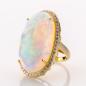 Preview: Ring aus 585er Gold mit einem 38.72ct Opal und 1.04ct Brillanten