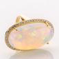 Preview: Ring aus 585er Gold mit einem 38.72ct Opal und 1.04ct Brillanten