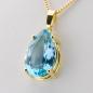 Preview: Anhänger aus 585er Gold mit einem 25.75ct Blautopas