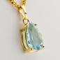 Preview: 14k gold pendant with an 4.75ct aquamarine