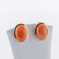 Preview: Coral Earrings in 18K Yellow Gold