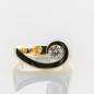 Preview: Ein Ring aus 585er Gelbgold mit einem 0.54ct Brillanten