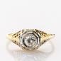 Preview: Art Deco Ring aus 585er Gold mit 0.40ct Brillant