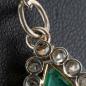 Preview: 18k gold pendant with a 4ct emerald and 1ct diamonds