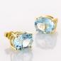 Preview: Ohrstecker aus 585er Gold mit 11.46ct Blautopasen