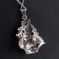 Preview: Platinum Art Deco pendant with sapphires, rubies and 1.30ct diamonds