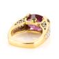 Preview: Ausgefallener Damenring 750er Gold mit 7.10ct Turmalin und 0.80ct Brillanten