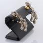 Preview: Ohrringe aus 585er Gold und Silber mit 0.40ct Diamantrosen