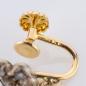 Preview: Ohrringe aus 585er Gold und Silber mit 0.40ct Diamantrosen