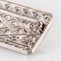 Preview: Art Deco Brosche (585er Gold) mit Saphir und Brillanten