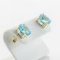 Preview: Earrings with 6.24ct Blue Topaz in 14k Yellow Gold