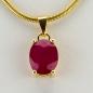 Preview: 14k gold pendant with a 2.93ct ruby