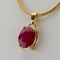 Preview: 14k gold pendant with a 2.93ct ruby