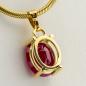 Preview: 14k gold pendant with a 2.93ct ruby