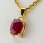 Preview: 14k gold pendant with a 2.12ct ruby