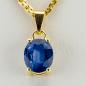 Preview: 14k gold pendant with a 2.85ct sapphire