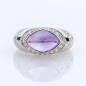 Preview: Ladies ring 18k gold with an 3.05ct amethyst and 0.58ct diamonds