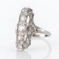 Preview: Art Deco Damenring Platin mit 1.20ct Brillanten