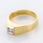 Preview: Ring aus 585er Gelbgold und Weißgold mit 0.13ct Brillant