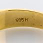 Preview: Ring aus 585er Gelbgold und Weißgold mit 0.13ct Brillant
