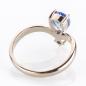 Preview: Damenring 585er Gold mit einem 1.43ct Saphir und 0.10ct Brillant