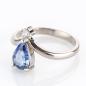 Preview: Damenring 585er Gold mit einem 1.43ct Saphir und 0.10ct Brillant