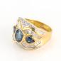 Preview: Spektakulärer Damenring (750er Gold) mit 4.20ct Saphir und 3.0ct Brillanten