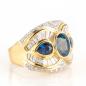Preview: Spektakulärer Damenring (750er Gold) mit 4.20ct Saphir und 3.0ct Brillanten