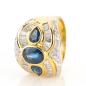 Preview: Spektakulärer Damenring (750er Gold) mit 4.20ct Saphir und 3.0ct Brillanten
