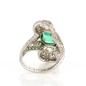 Preview: Ladies ring (platinum) with an 1.25ct emerald and 2.0ct diamonds