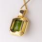 Preview: Anhänger 750er Gold mit einem 22ct Peridot und 1.80ct Brillanten