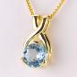 Preview: Pendant (14k gold) with a blue topaz