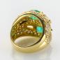 Preview: Vintage Ring aus 750er Gold mit 2.40ct Smaragden und 2.40ct Brillanten