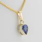 Preview: Anhänger aus 585er Gelbgold mit 1,73 ct Saphir