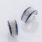 Preview: Sapphire and Diamond Earrings in 18K White Gold