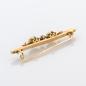 Preview: Antike Brosche aus 585er Gold mit Perlen und Diamanten