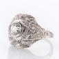 Preview: Art Deco ring (platinum) with 0.95ct / 0.90ct diamonds