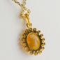Preview: 18k gold pendant with an opal and 0.20ct diamonds