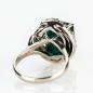 Preview: Damenring (900er Platin) mit einem 11.67ct Turmalin und 0.47ct Brillanten