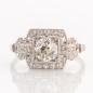 Preview: Art Deco Damenring (750er Gold) mit 1.50ct Brillanten