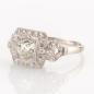 Preview: Art Deco Damenring (750er Gold) mit 1.50ct Brillanten