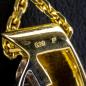 Preview: 14k bicolor gold pendant with diamonds