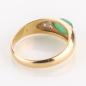 Preview: Ladies ring (14k gold) with an emerald and diamonds