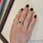Preview: Ladies ring (14k gold) with a sapphire and diamonds
