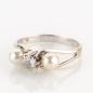 Preview: Damenring 585er Gold mit 0.25ct Brillant und Perlen