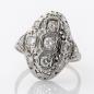 Preview: Art Deco Ring aus 585er Weißgold mit 0.80ct Brillanten