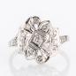 Preview: Art Deco Damenring 585er Gold mit 0.40ct Diamanten